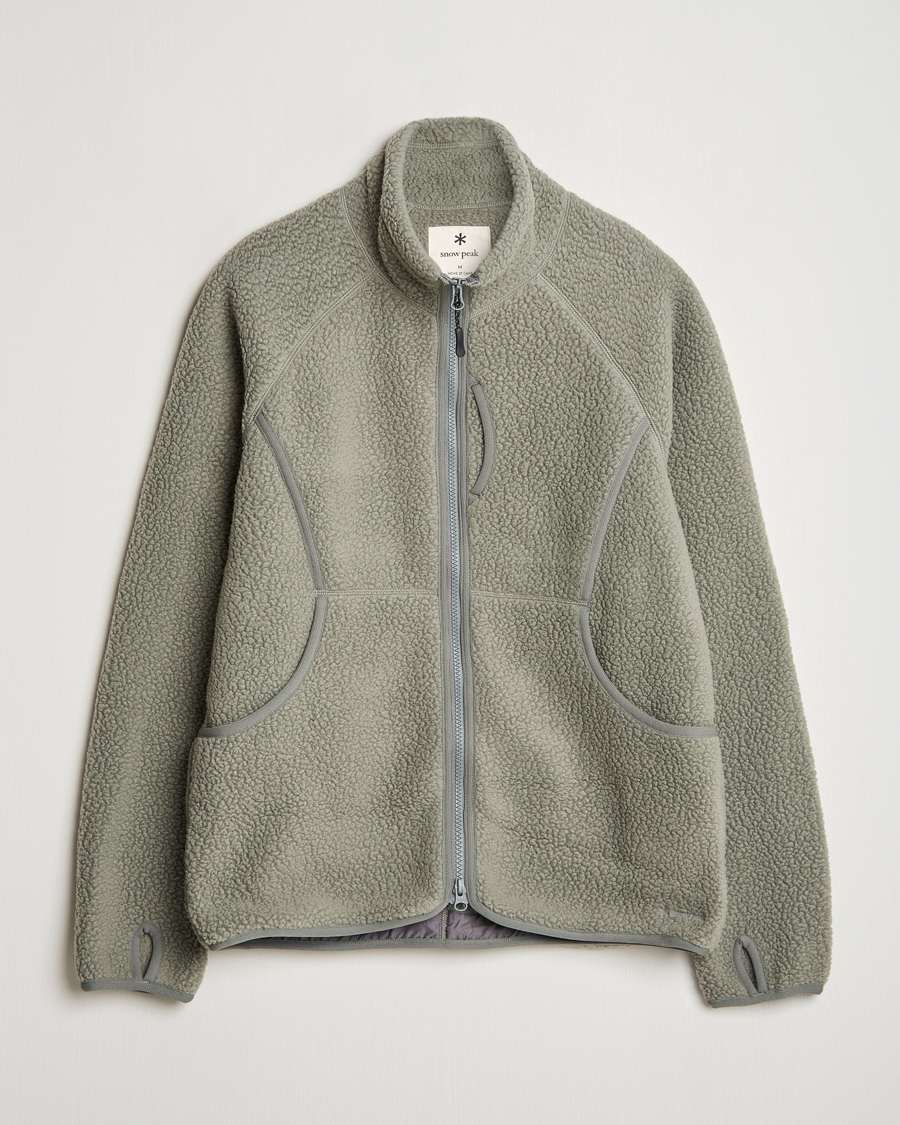 Herr | Tröjor | Snow Peak | Thermal Boa Fleece Jacket Grey