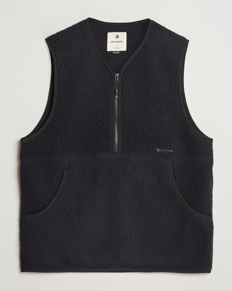 Herr | Snow Peak Thermal Boa Fleece Vest Black | Snow Peak | Thermal Boa Fleece Vest Black