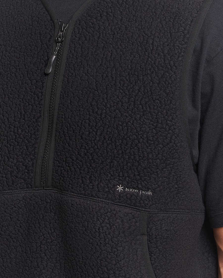 Herr | Snow Peak Thermal Boa Fleece Vest Black | Snow Peak | Thermal Boa Fleece Vest Black