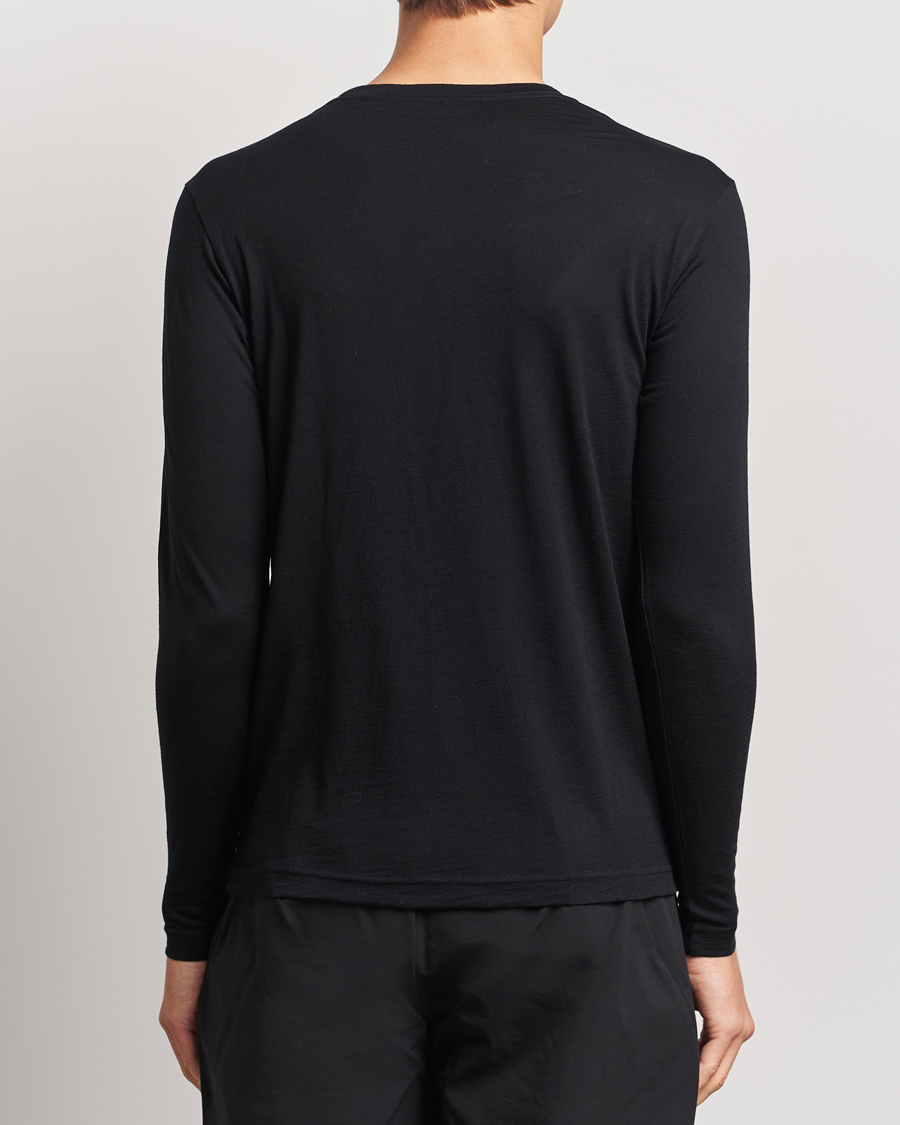 Herr | Tröjor | Snow Peak | Merino Wool Long Sleeve T-Shirt Black