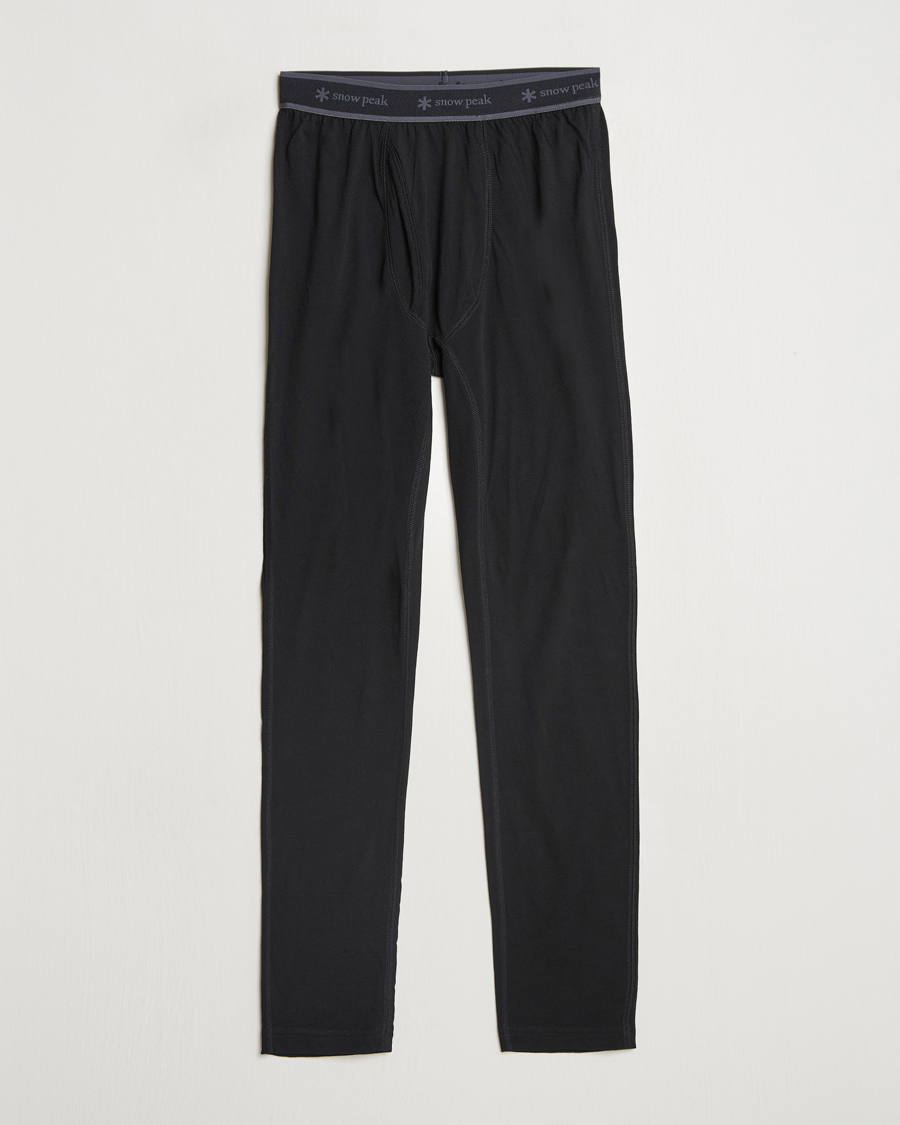 Herr | Byxor | Snow Peak | Merino Wool Tights Black