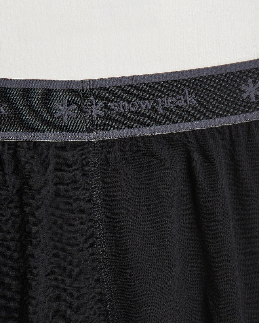Herr | Byxor | Snow Peak | Merino Wool Tights Black