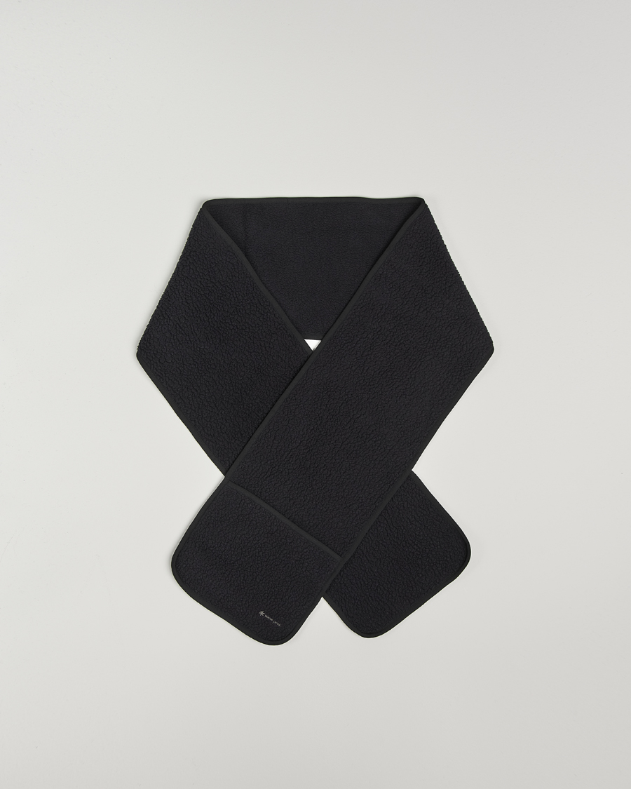 Herr | Snow Peak Thermal Boa Fleece Scarf Black | Snow Peak | Thermal Boa Fleece Scarf Black