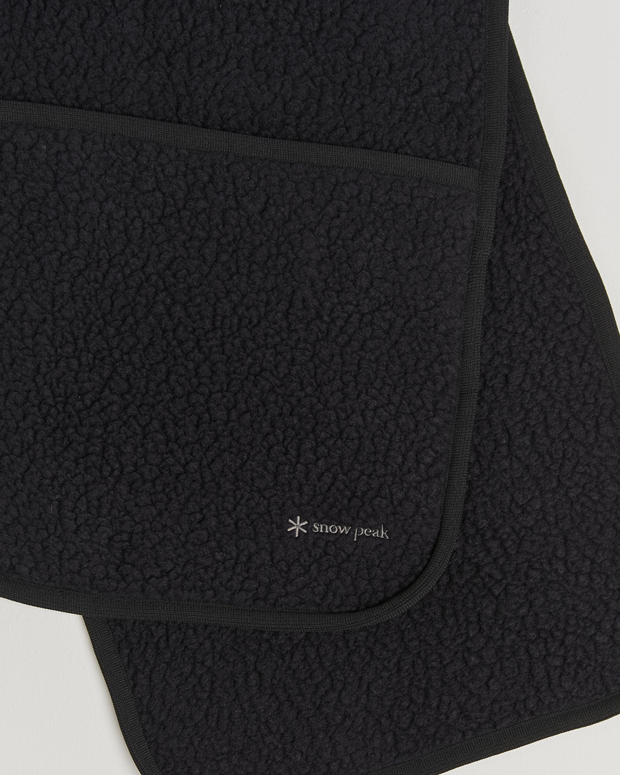 Herr | Snow Peak Thermal Boa Fleece Scarf Black | Snow Peak | Thermal Boa Fleece Scarf Black