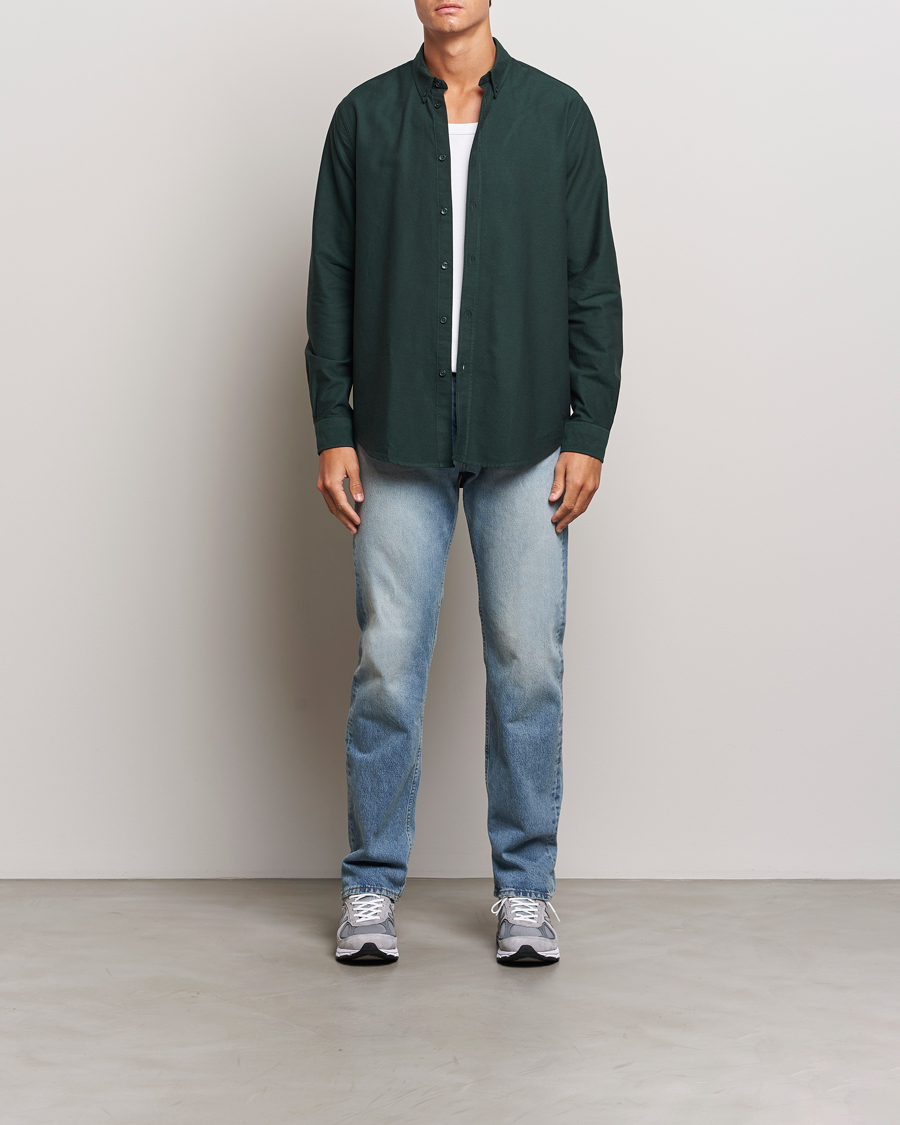 Herr | Skjortor | Samsøe Samsøe | Saliam Oxford Shirt Darkest Spruce