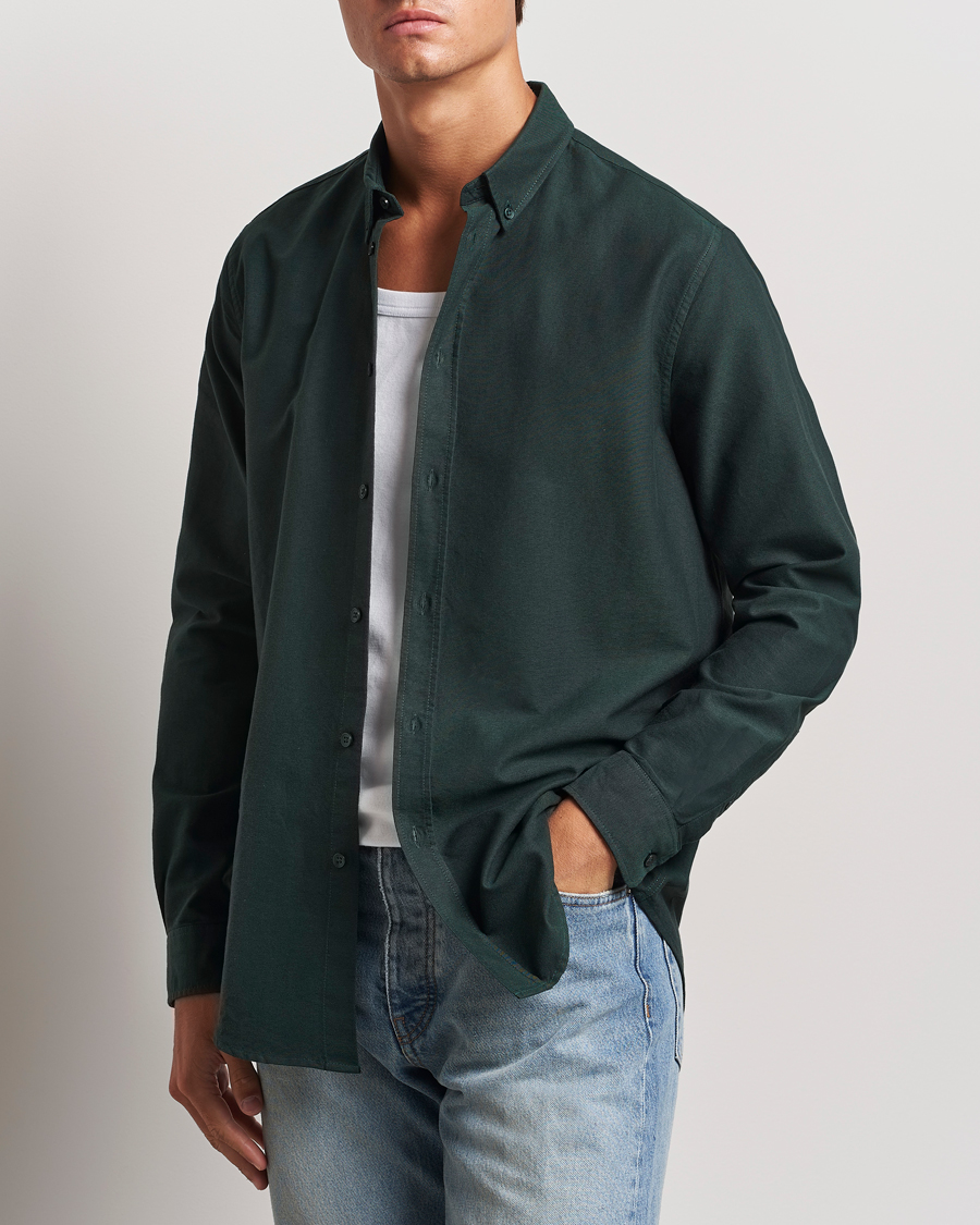 Herr | Skjortor | Samsøe Samsøe | Saliam Oxford Shirt Darkest Spruce
