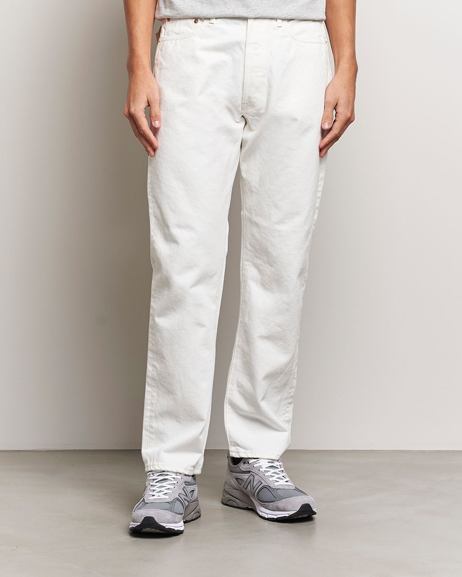 Herr | Byxor | orSlow | Straight Fit 105 Selvedge Jeans White