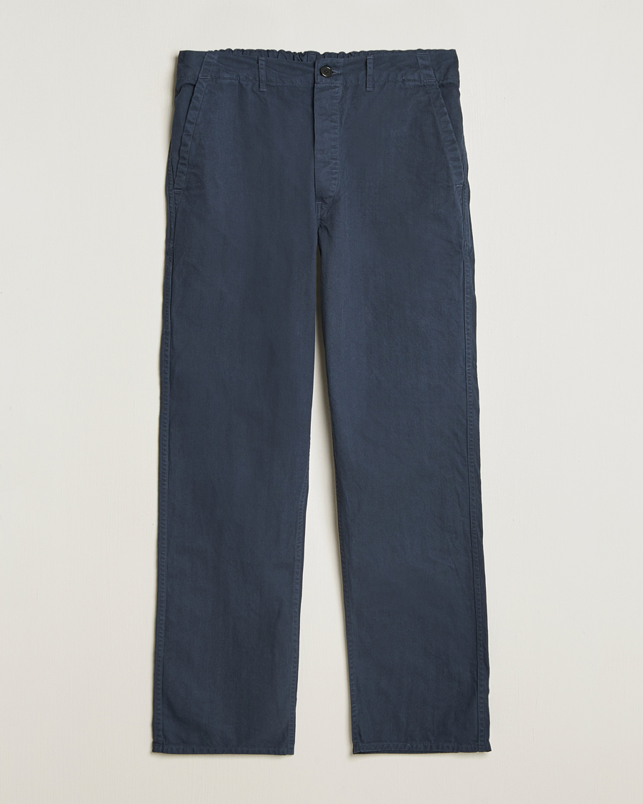 Herr | Byxor | orSlow | French Work Pants Navy