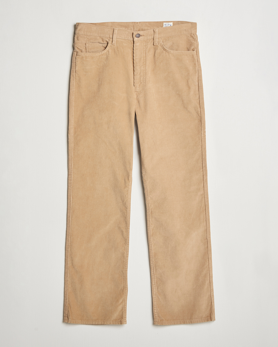 Herr | Byxor | orSlow | Shoe Cut Corduroy Pants Beige