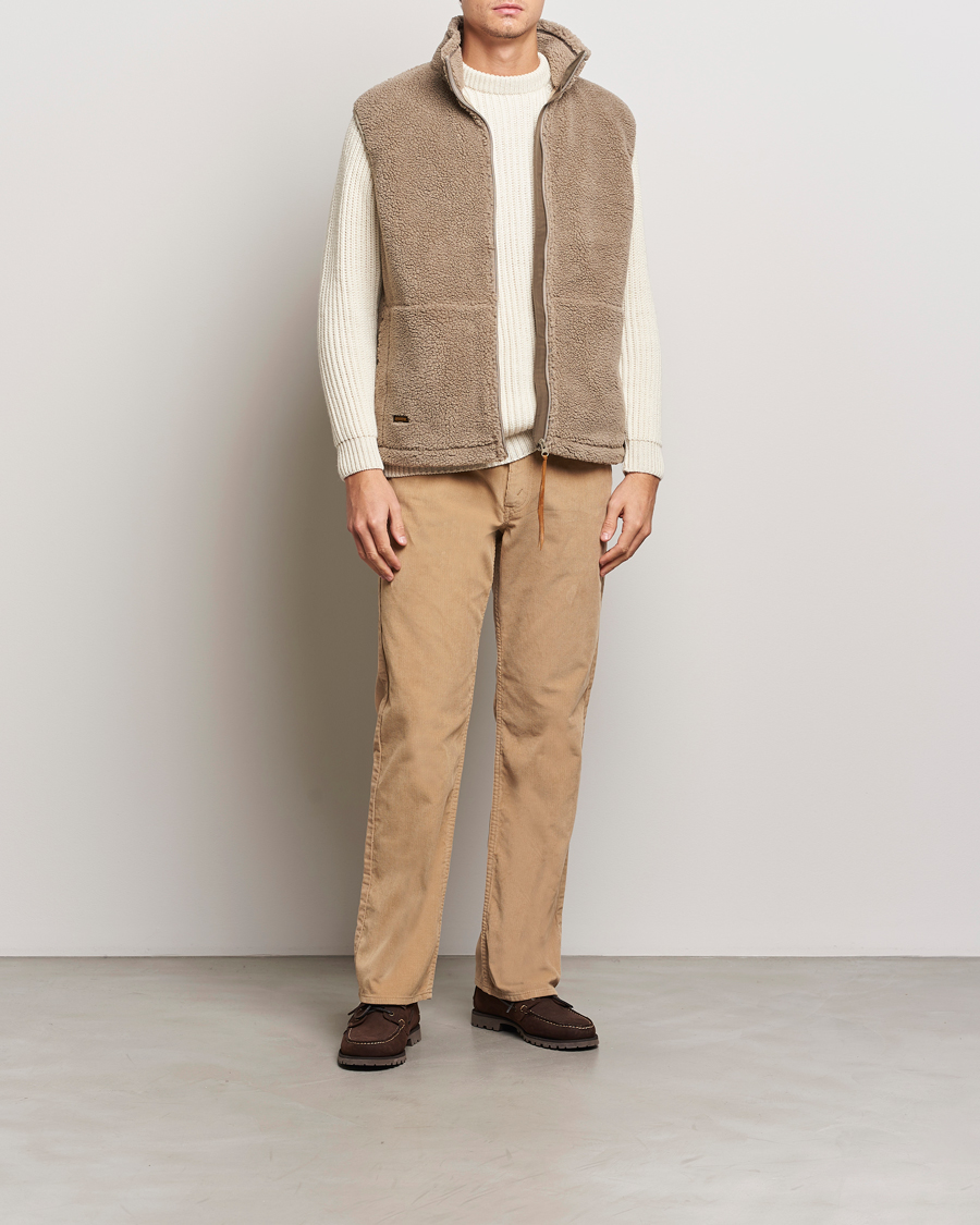 Herr | Byxor | orSlow | Shoe Cut Corduroy Pants Beige