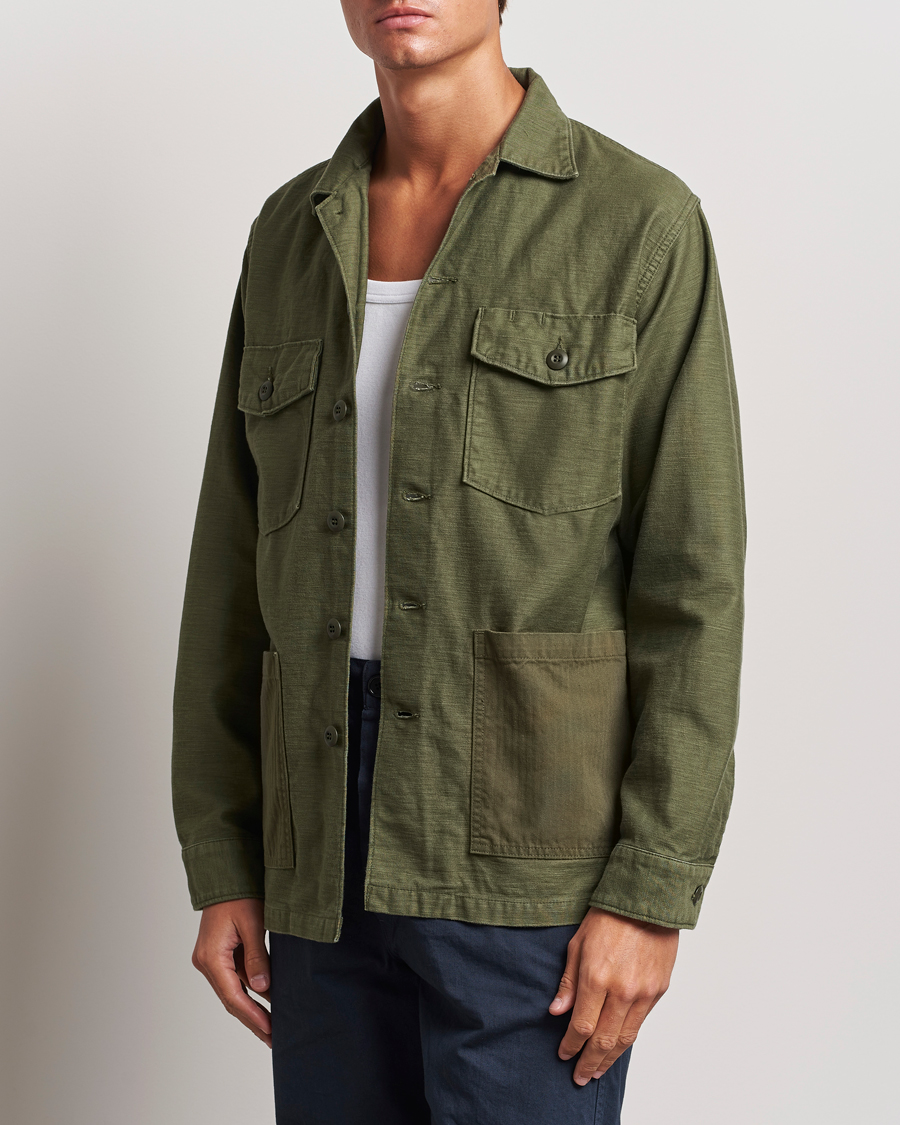 Herr | Skjortor | orSlow | 4 Pockets US Army Shirt Dark Olive