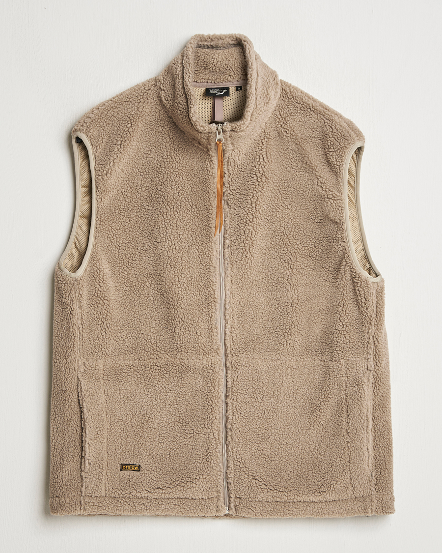 Herr | Jackor | orSlow | Boa Fleece Vest Graige