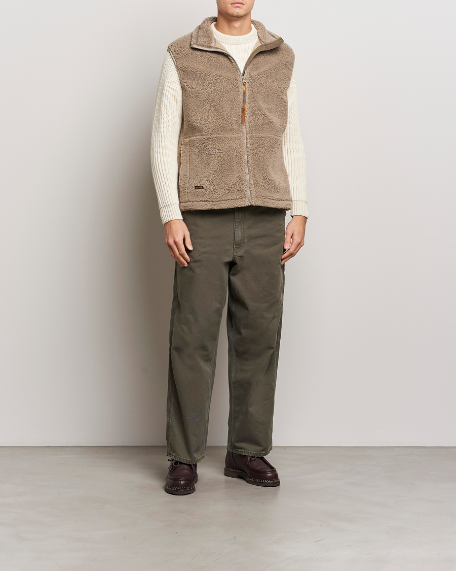 Herr | Jackor | orSlow | Boa Fleece Vest Graige