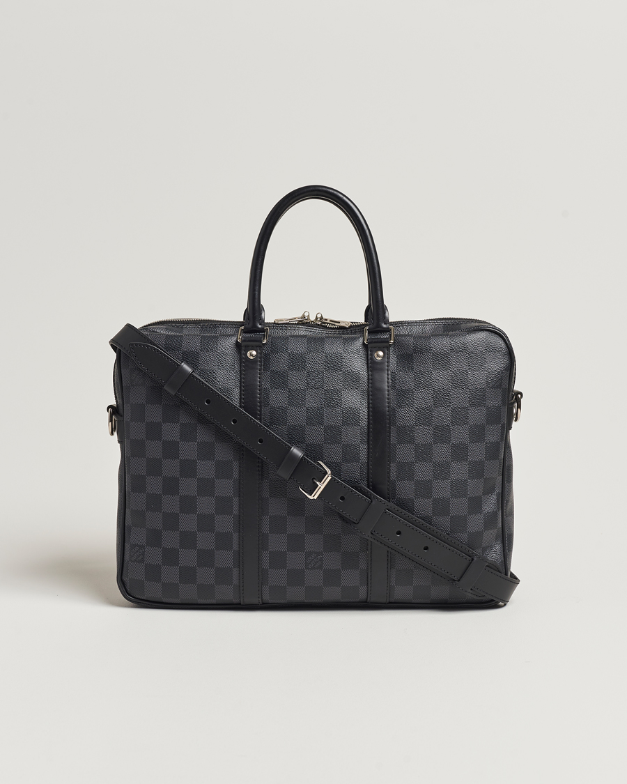 Herr | Louis Vuitton Pre-Owned Porte-Documents Voyage Briefcase Damier Graphite | Louis Vuitton Pre-Owned | Porte-Documents Voyage Briefcase Damier Graphite