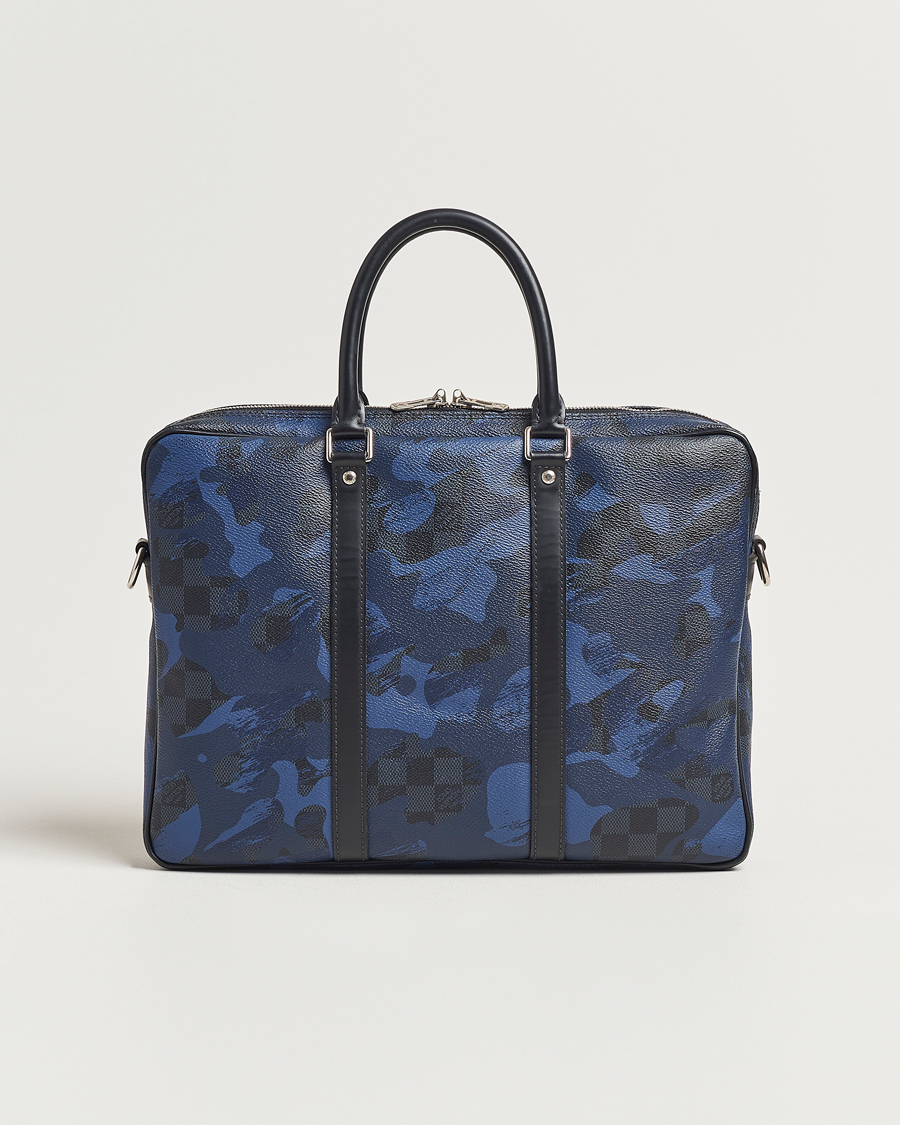 Herr | Pre-Owned & Vintage Bags | Louis Vuitton Pre-Owned | Porte-Documents Voyage Briefcase Navy Blue