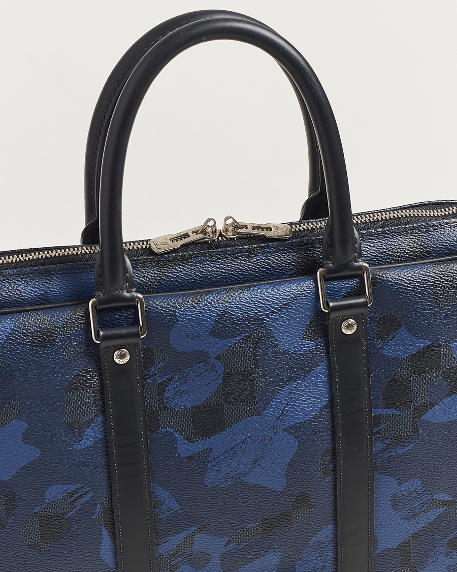 Herr | Pre-Owned & Vintage Bags | Louis Vuitton Pre-Owned | Porte-Documents Voyage Briefcase Navy Blue