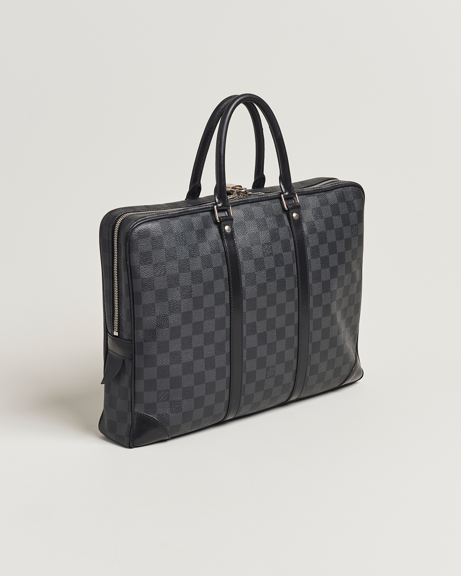 Herr | Louis Vuitton Pre-Owned Porte-Documents Voyage Briefcase Damier Graphite | Louis Vuitton Pre-Owned | Porte-Documents Voyage Briefcase Damier Graphite