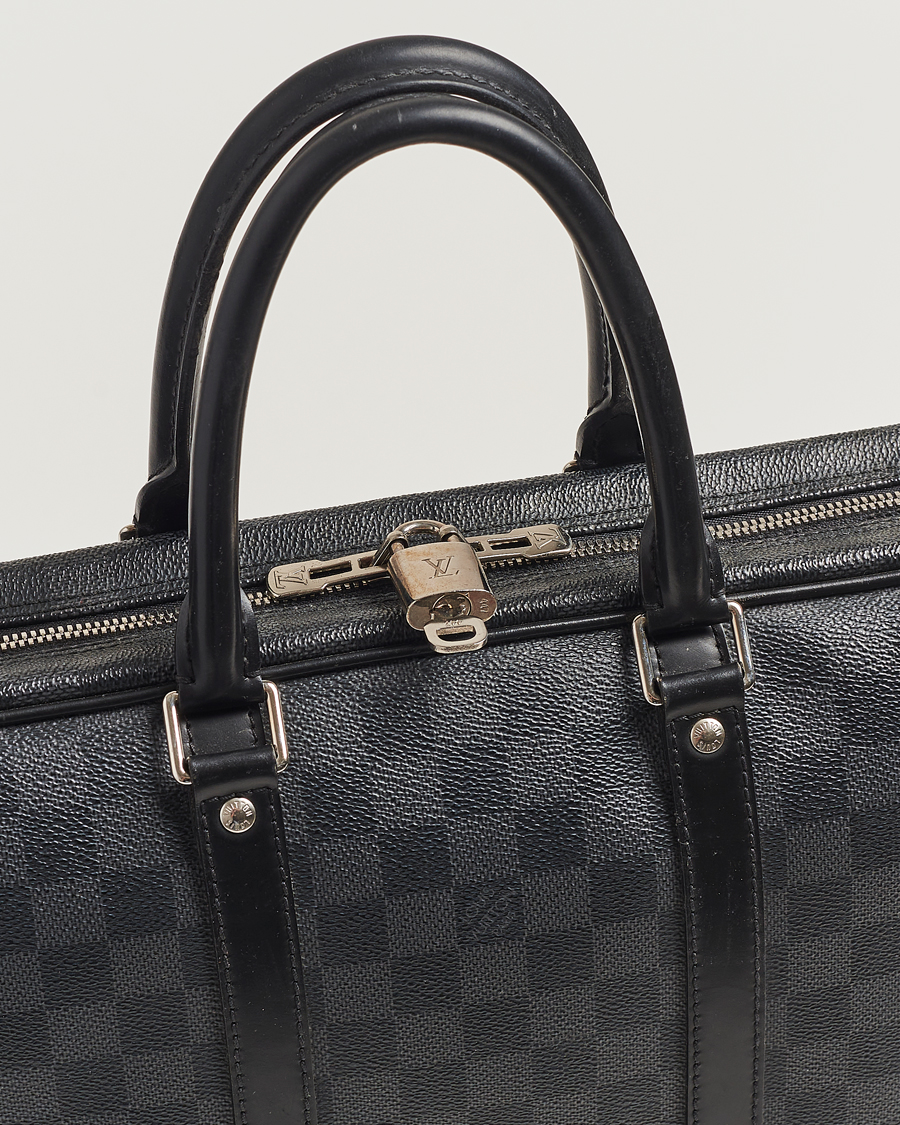 Herr | Louis Vuitton Pre-Owned Porte-Documents Voyage Briefcase Damier Graphite | Louis Vuitton Pre-Owned | Porte-Documents Voyage Briefcase Damier Graphite