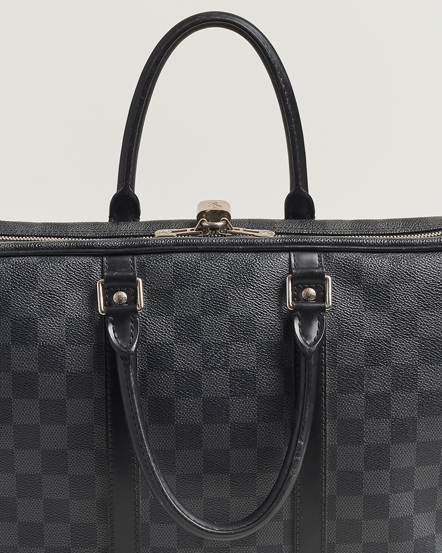 Herr | Louis Vuitton Pre-Owned Porte-Documents Voyage Briefcase Damier Graphite | Louis Vuitton Pre-Owned | Porte-Documents Voyage Briefcase Damier Graphite
