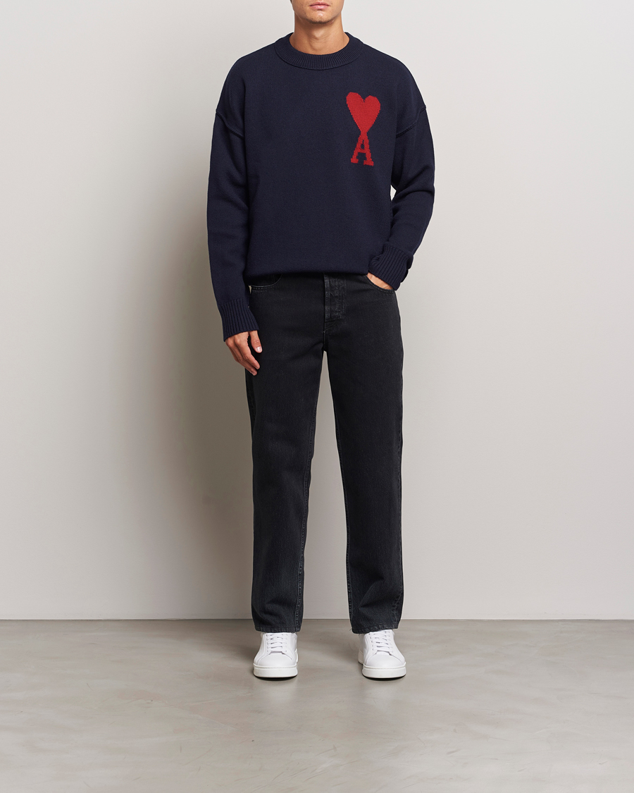 Herr | Jeans | Lanvin | Leather Pocket Denim Pants Black