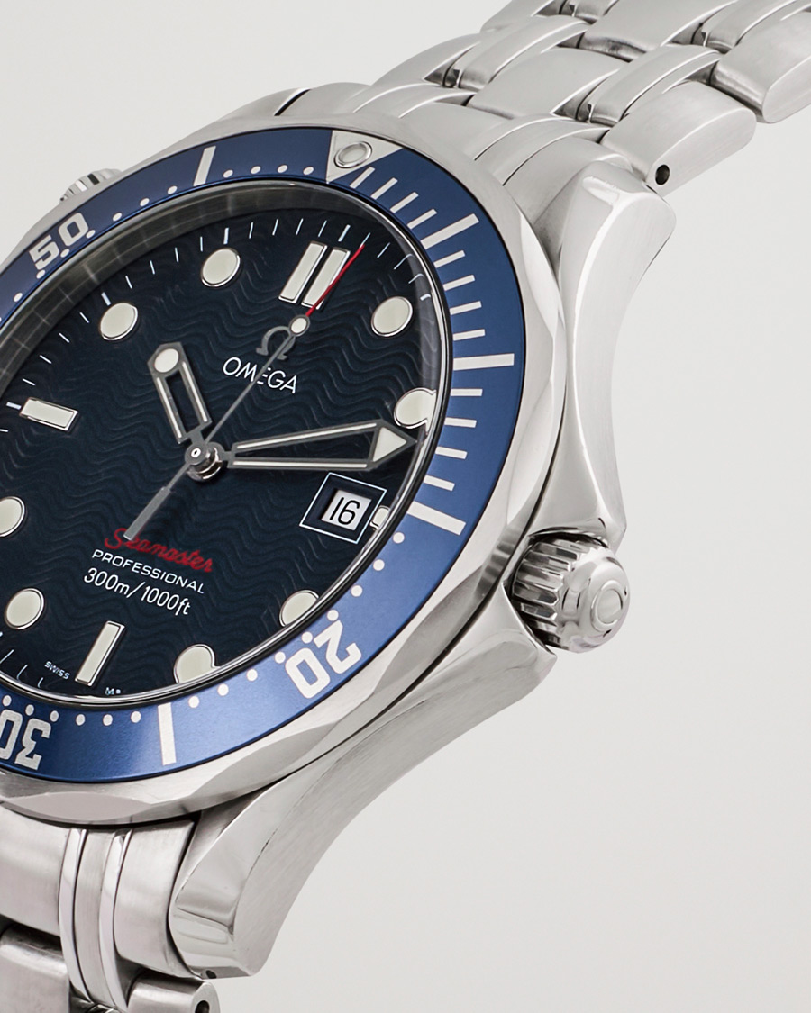 Herr | Omega Pre-Owned Seamaster Diver 300M Red 2221.80.00 Silver | Omega Pre-Owned | Seamaster Diver 300M Red 2221.80.00 Silver