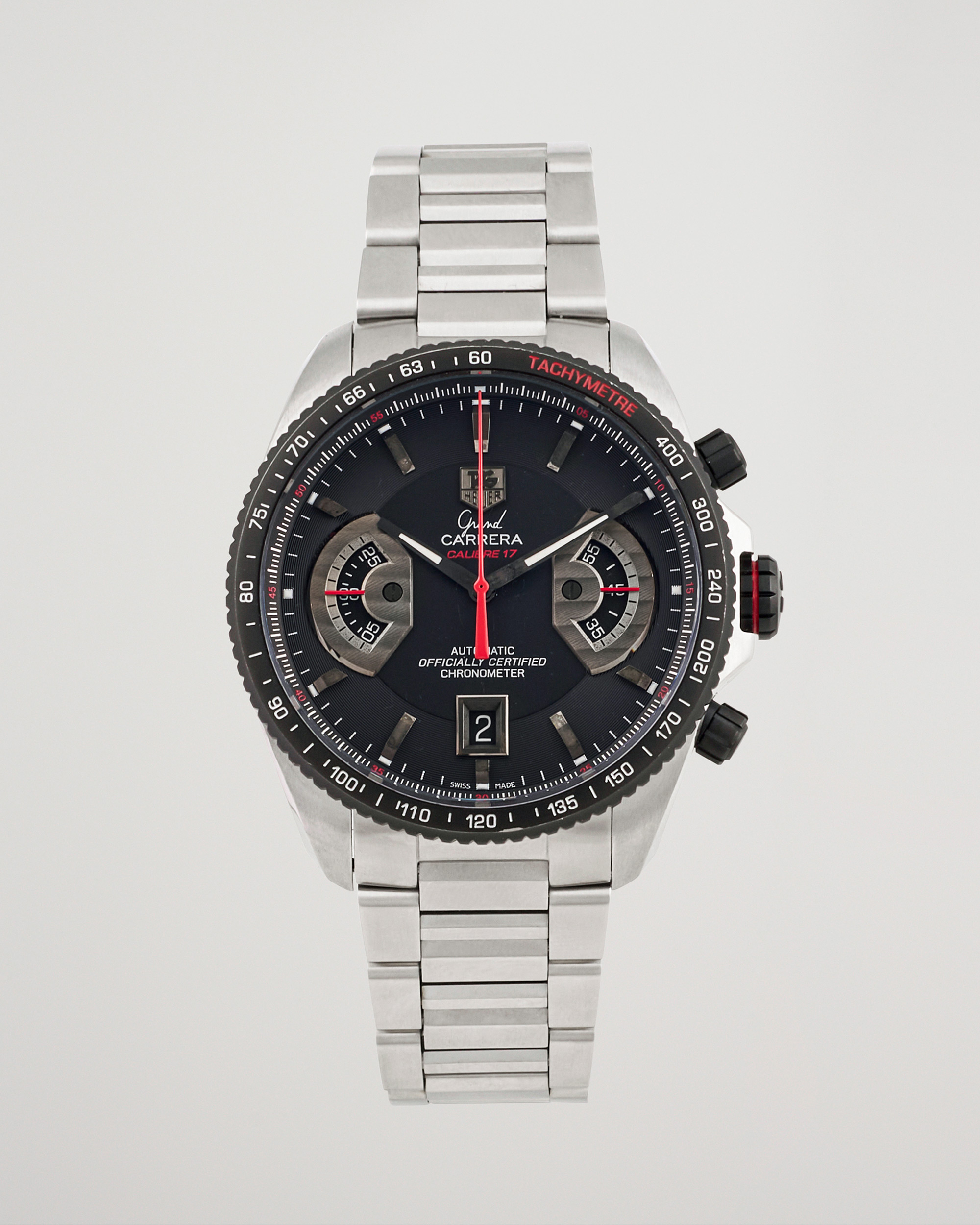 Herr | Tag Heuer Pre-Owned Grand Carrera Calibre 17 Ref. CAV511C Silver | Tag Heuer Pre-Owned | Grand Carrera Calibre 17 Ref. CAV511C Silver