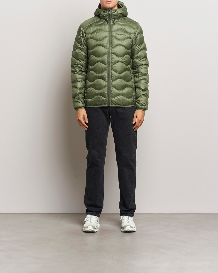 Herr | Jackor | Peak Performance | Helium Down Hooded Jacket Pine Needle