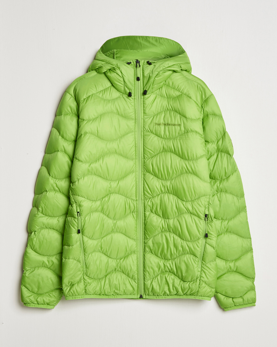 Herr | Jackor | Peak Performance | Helium Down Hooded Jacket Stand Out Green