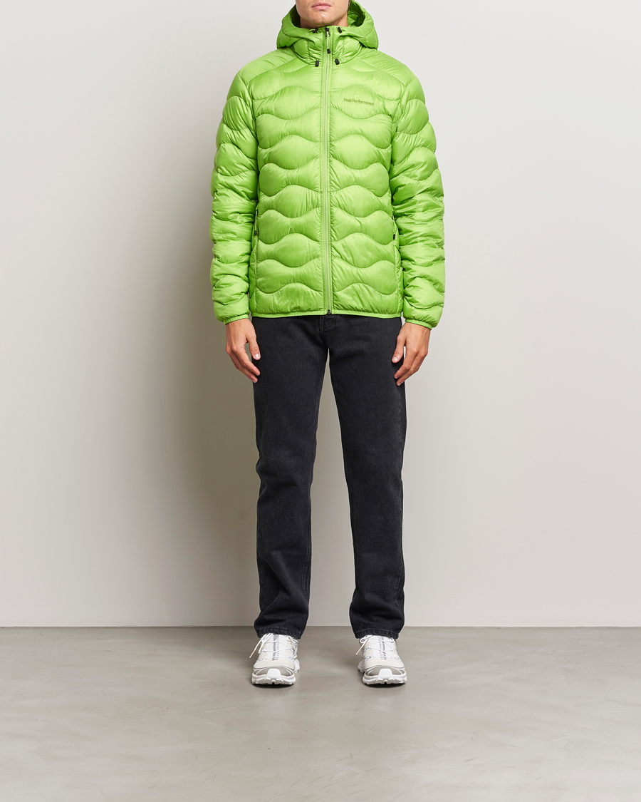 Herr | Jackor | Peak Performance | Helium Down Hooded Jacket Stand Out Green