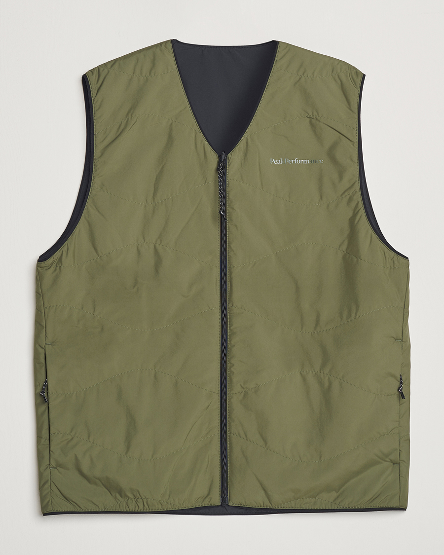 Herr | Jackor | Peak Performance | Insulated Reversable Vest Pine Needle
