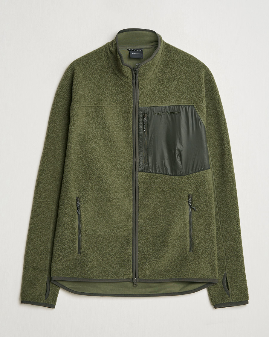 Herr | Tröjor | Peak Performance | Pile Full Zip Pine Needle