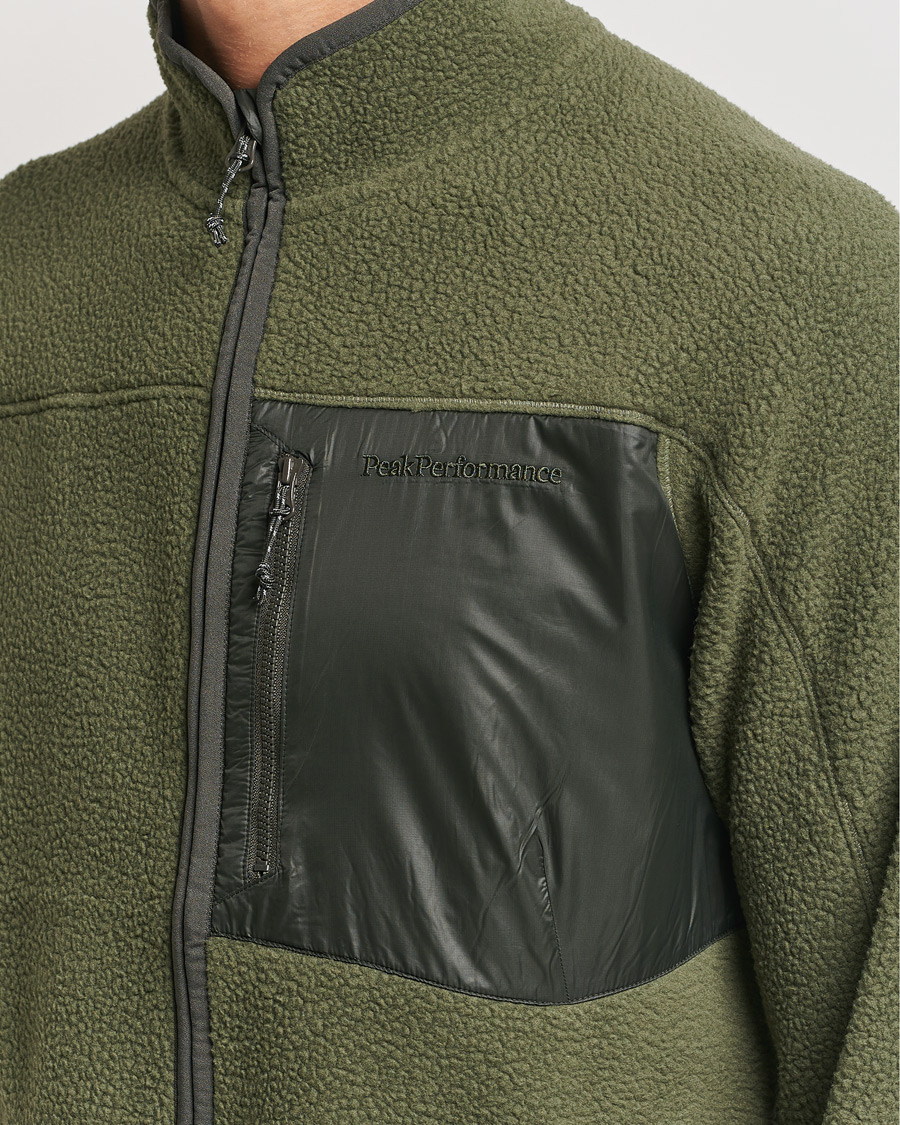 Herr | Tröjor | Peak Performance | Pile Full Zip Pine Needle
