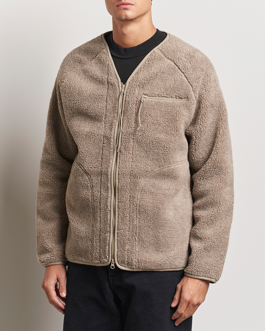 Herr | Tröjor | Peak Performance | Heavy Pile Oversized Cardigan Avid Beige