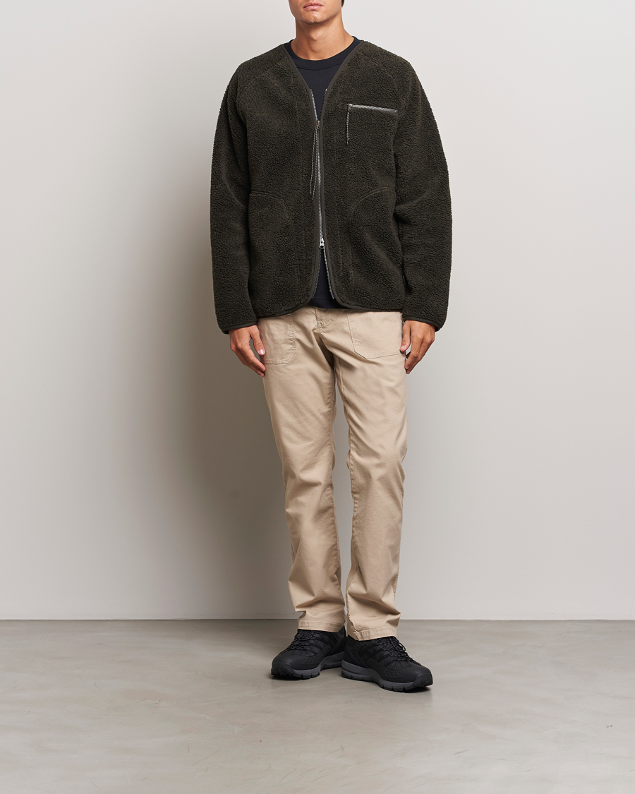 Herr | Tröjor | Peak Performance | Heavy Pile Oversized Cardigan Olive Extreme