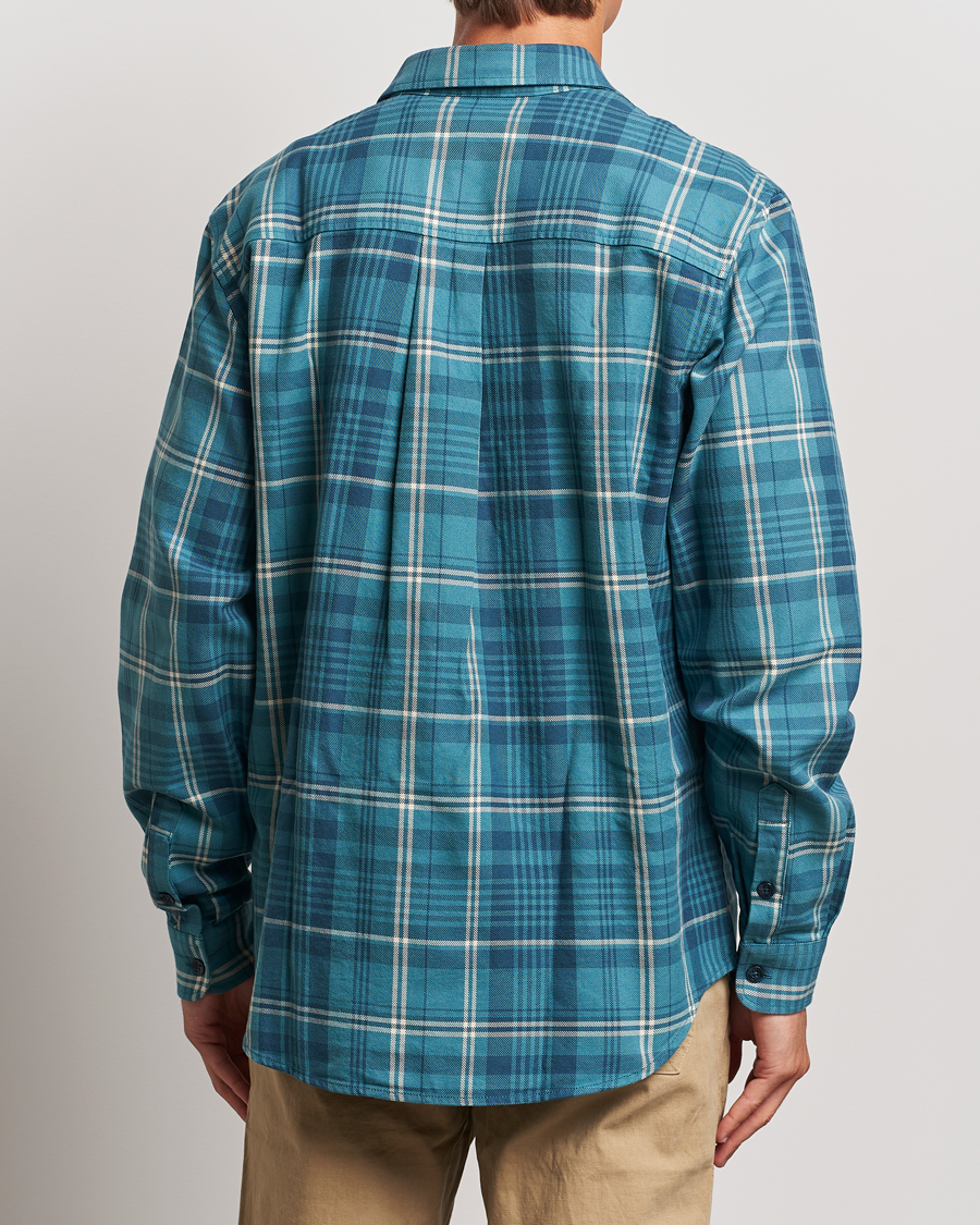 Herr | Skjortor | Peak Performance | Heavy Flannel Cotton Shirt Checked Blue