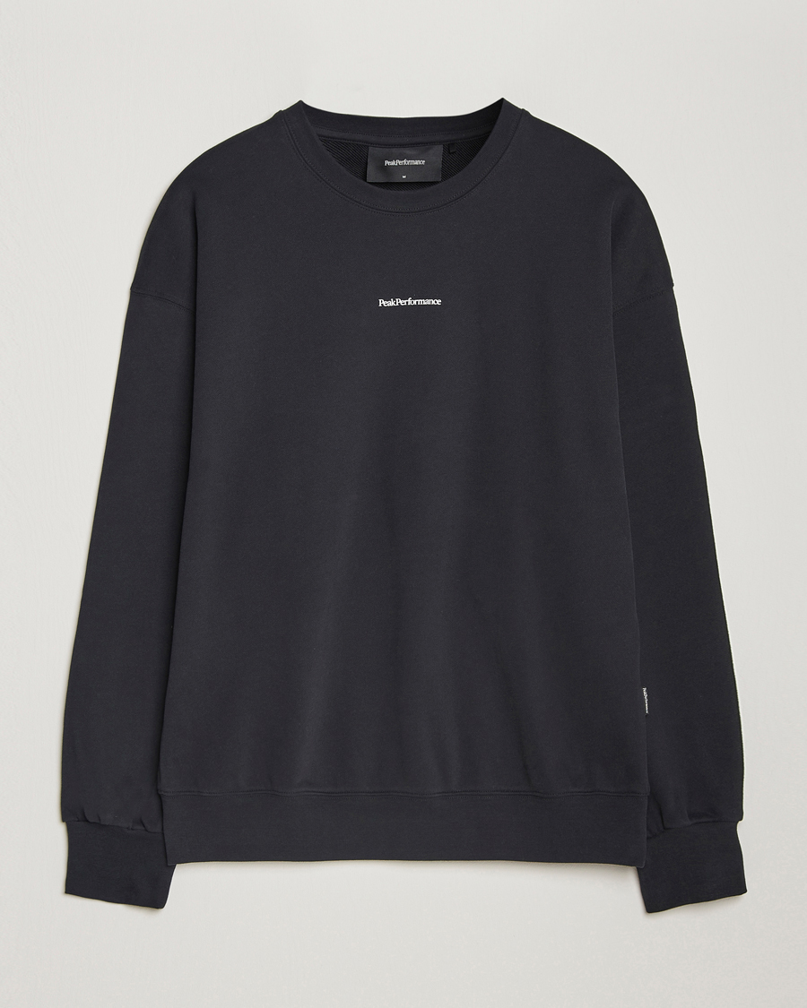 Herr | Tröjor | Peak Performance | Original Terry Crew Sweatshirt Black