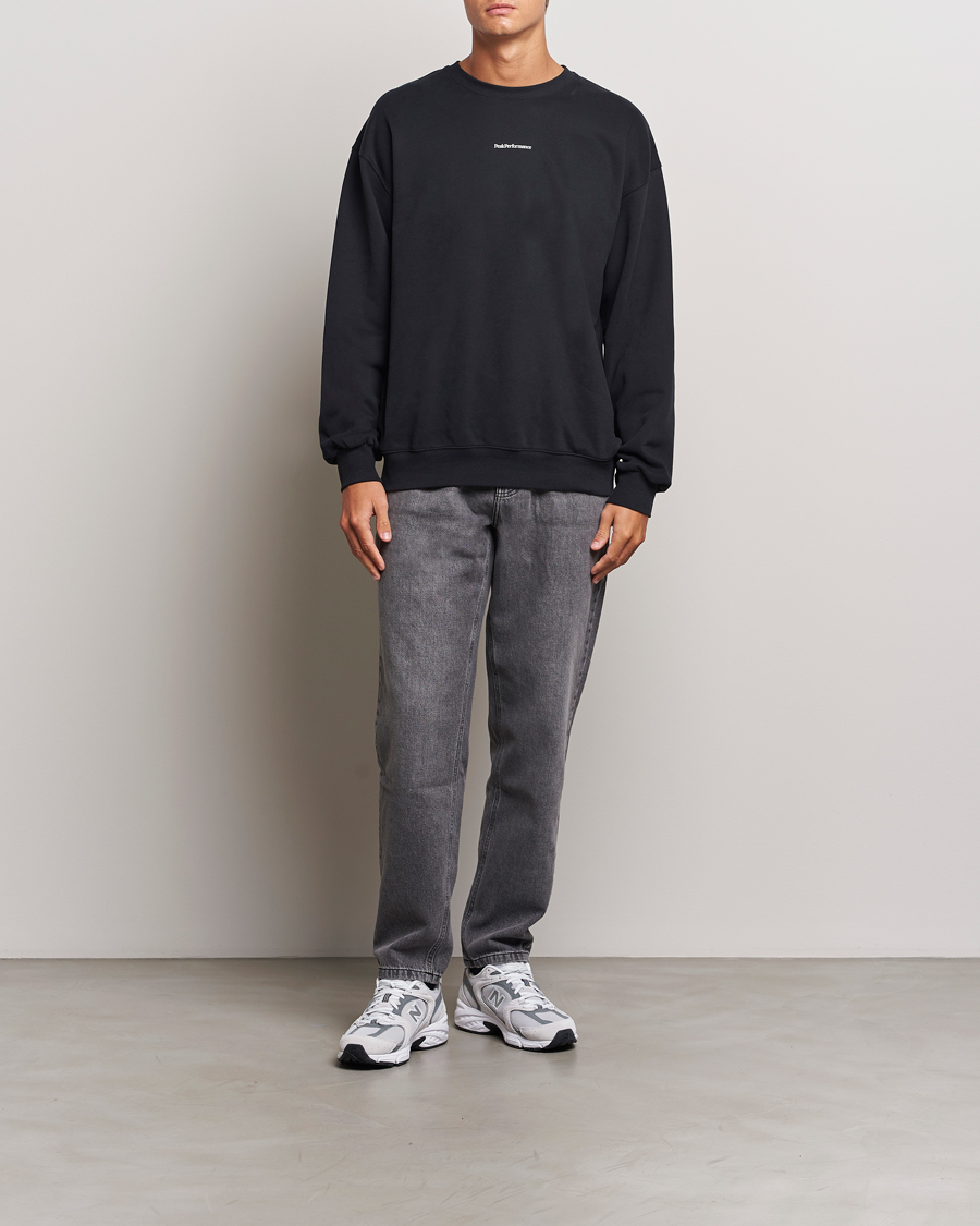 Herr | Tröjor | Peak Performance | Original Terry Crew Sweatshirt Black