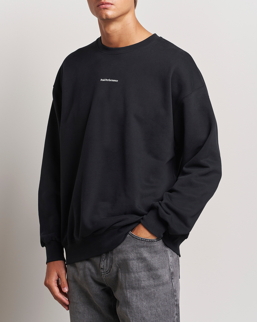 Herr | Tröjor | Peak Performance | Original Terry Crew Sweatshirt Black