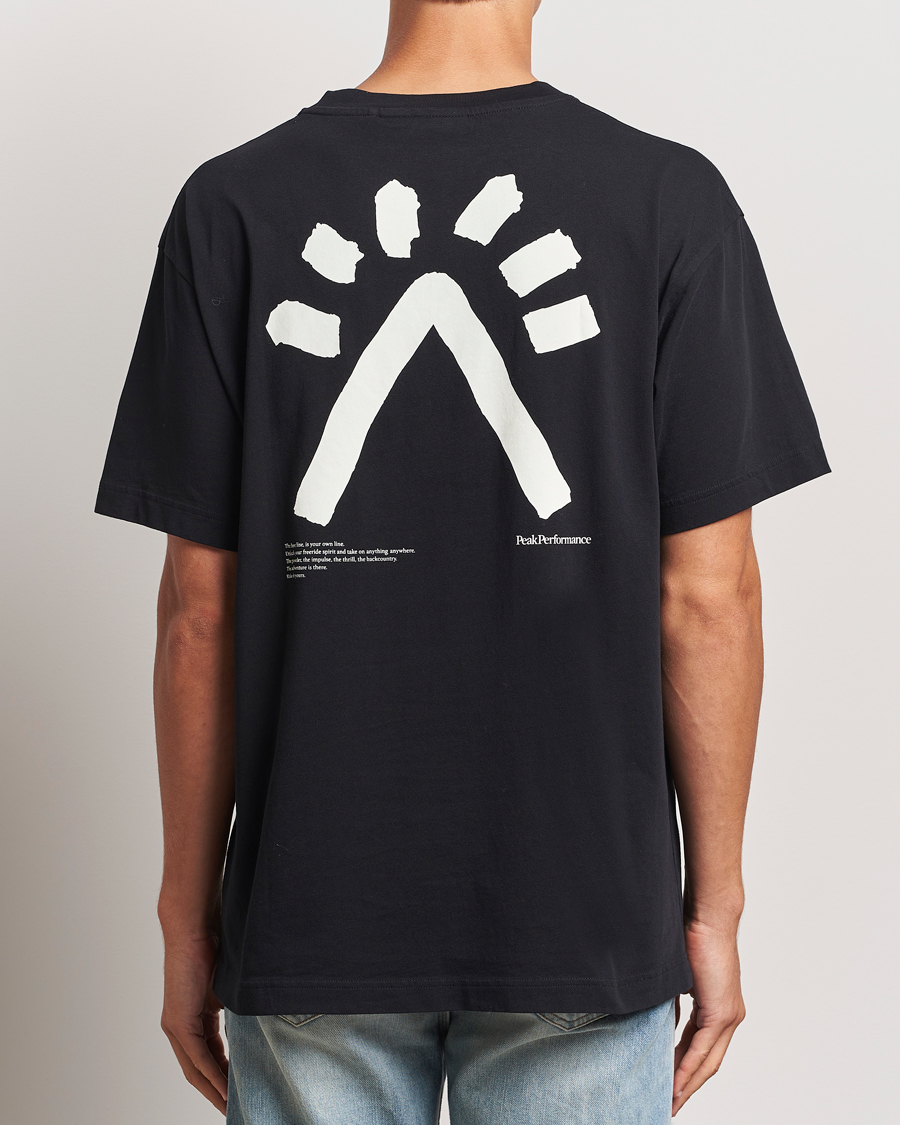Herr | T-Shirts | Peak Performance | Graphic T-Shirt Black