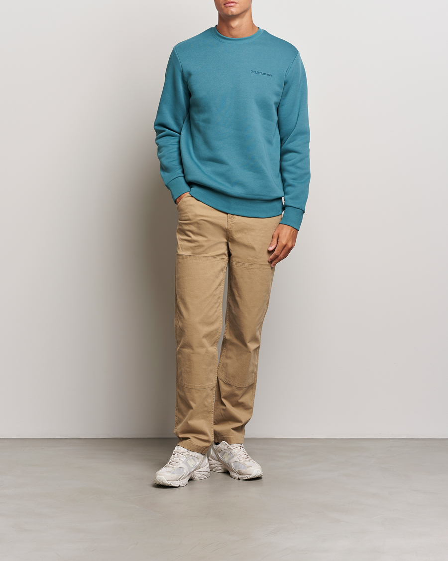 Herr | Tröjor | Peak Performance | Original Logo Crew Neck Sweatshirt Hydro Fresh