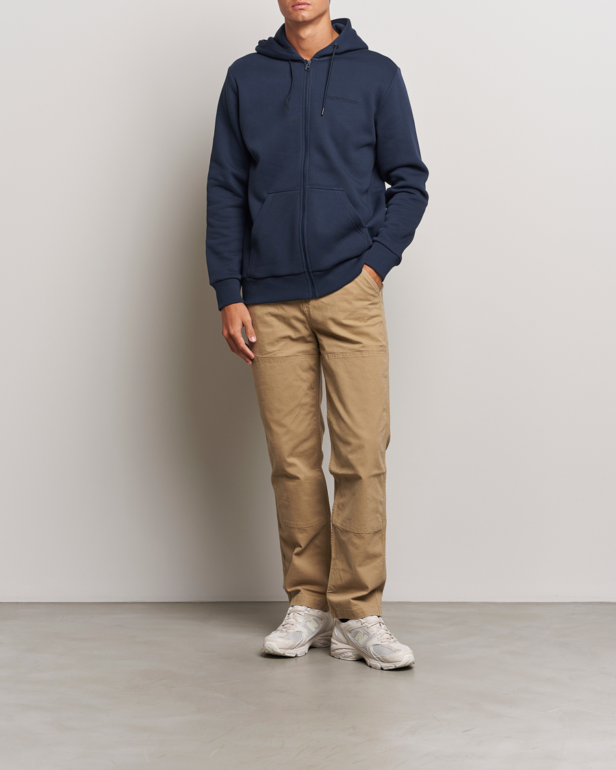 Herr | Tröjor | Peak Performance | Original Full Zip Hoodie Blue Shadow