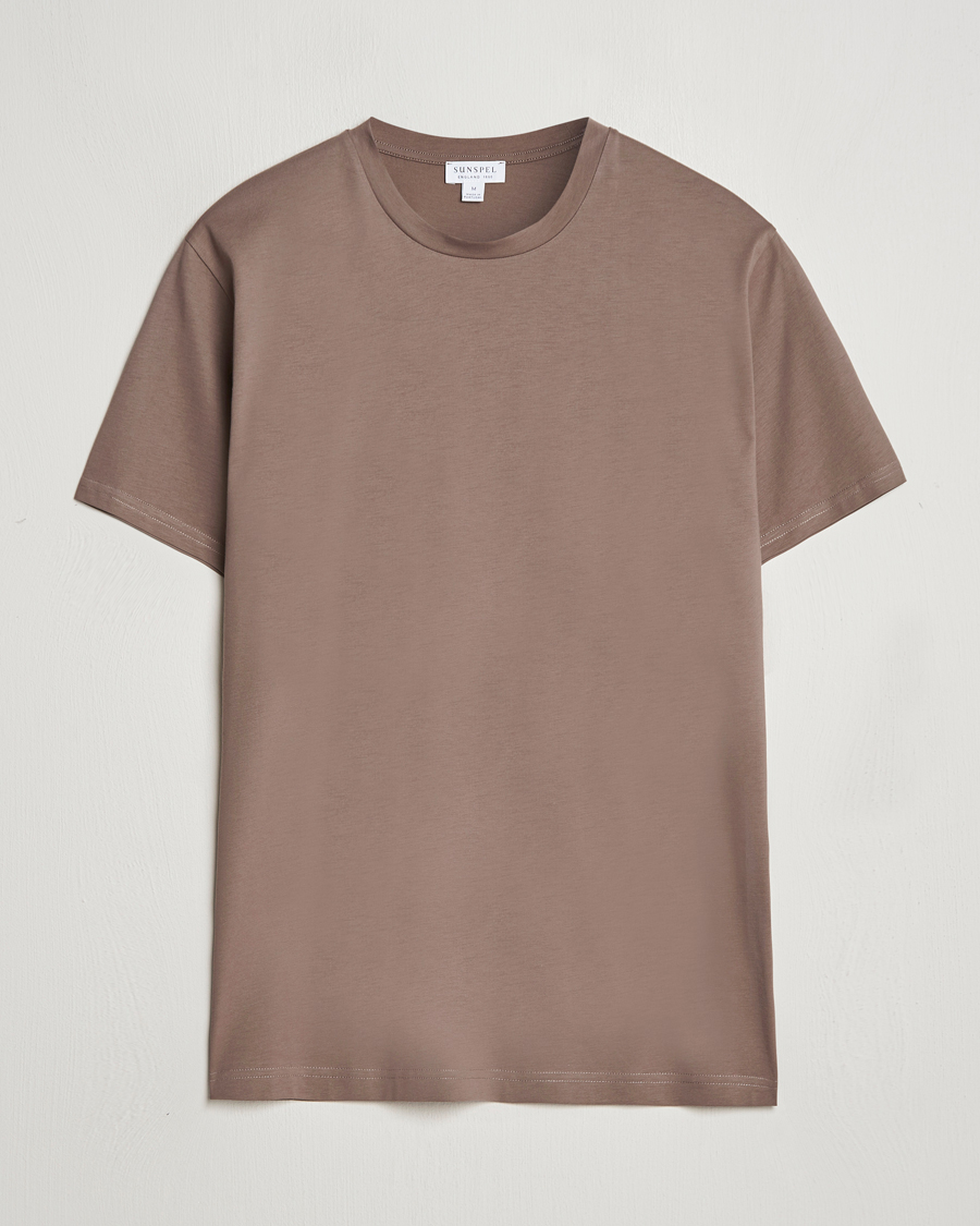 Herr | T-Shirts | Sunspel | Riviera Midweight T-Shirt Cedar