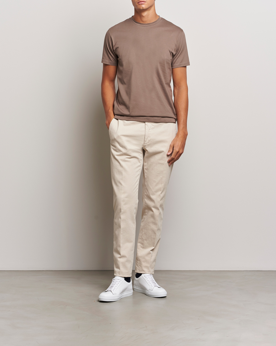 Herr | T-Shirts | Sunspel | Riviera Midweight T-Shirt Cedar