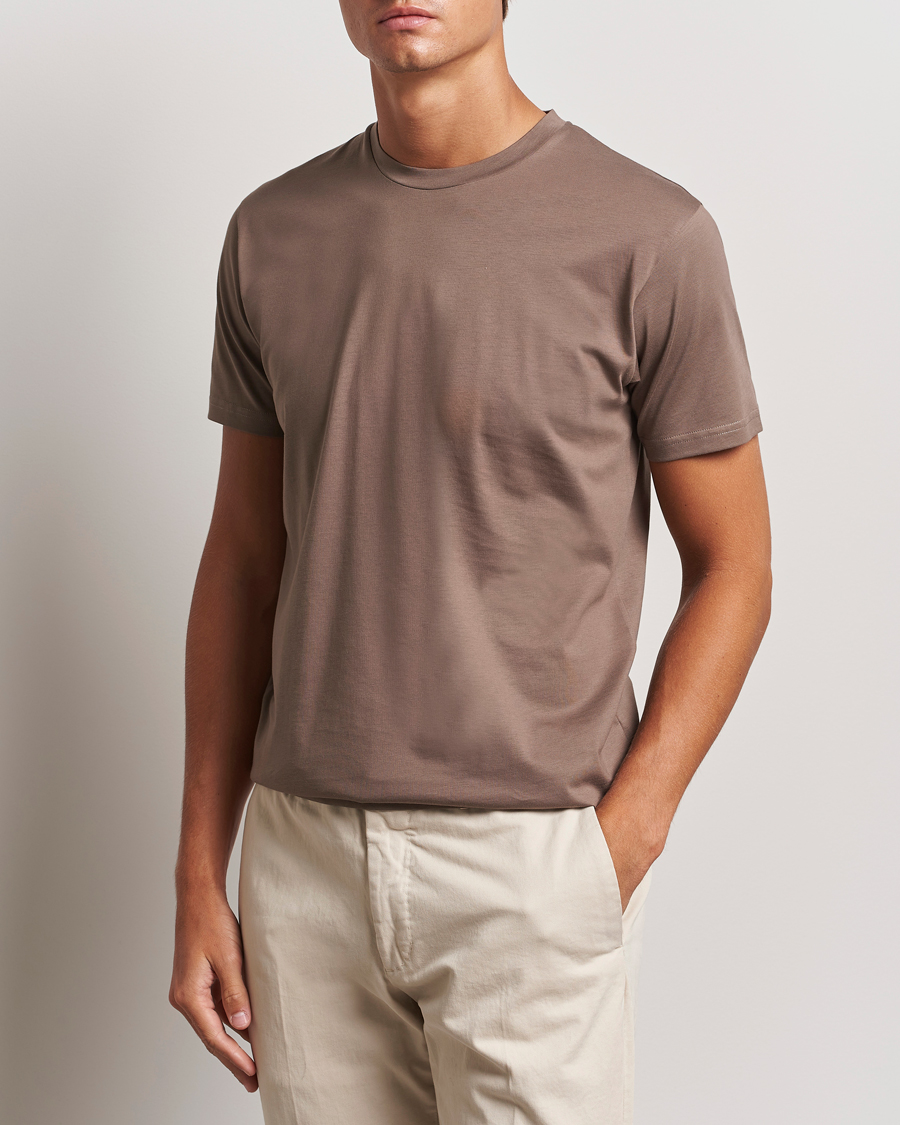 Herr | T-Shirts | Sunspel | Riviera Midweight T-Shirt Cedar