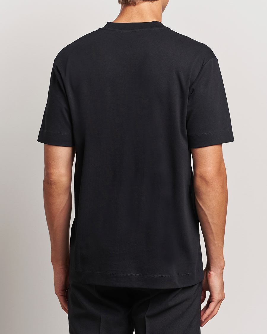 Herr | T-Shirts | Sunspel | Heavy Weight Supima Cotton T-Shirt Black