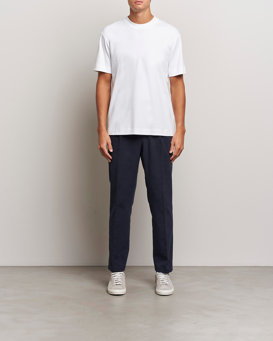 Herr | T-Shirts | Sunspel | Heavy Weight Supima Cotton T-Shirt White