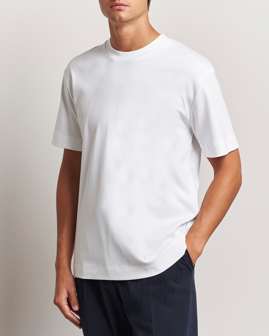 Herr | T-Shirts | Sunspel | Heavy Weight Supima Cotton T-Shirt White