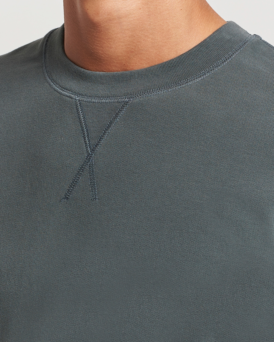 Herr | Tröjor | Sunspel | Loopback Sweatshirt Drill Green