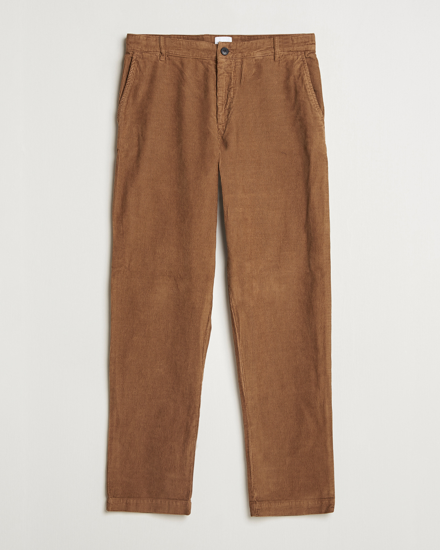 Herr | Byxor | Sunspel | Corduroy Chore Trousers Sandstone