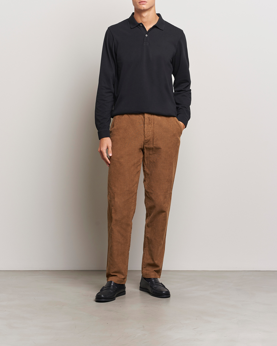 Herr | Byxor | Sunspel | Corduroy Chore Trousers Sandstone